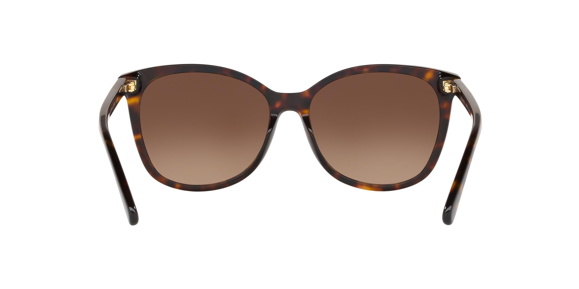 Coach HC8271U Universal Fit Sunglasses, Dark Tortoise/Dark Brown Gradient Polarized, 57 mm