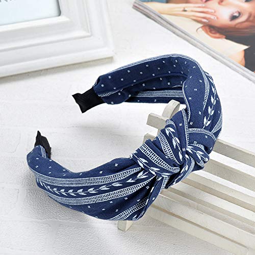 Ivyu Headbands Women Hair Head Bands - Accessories Cute Boho Beauty Fashion Hairbands Girls Cross Vintage Head Hair Bands Knotted Wide Band For Workout GYM Yoga Running 6 pcs