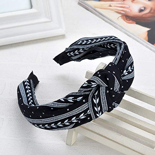 Ivyu Headbands Women Hair Head Bands - Accessories Cute Boho Beauty Fashion Hairbands Girls Cross Vintage Head Hair Bands Knotted Wide Band For Workout GYM Yoga Running 6 pcs