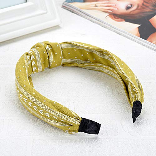 Ivyu Headbands Women Hair Head Bands - Accessories Cute Boho Beauty Fashion Hairbands Girls Cross Vintage Head Hair Bands Knotted Wide Band For Workout GYM Yoga Running 6 pcs