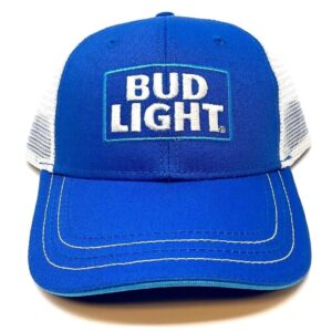 Bud Light Officially Licensed Stitched Logo Mesh Back Hat