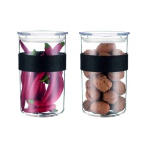 BODUM K11829-01SA Storage Jar, Black, 1 l