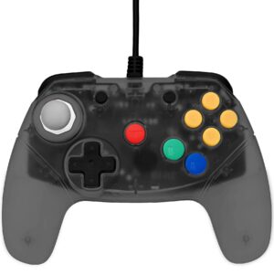 Retro Fighters Brawler64 Next Gen N64 Controller Game Pad - Nintendo 64 – Smoke Gray