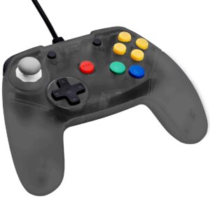 Retro Fighters Brawler64 Next Gen N64 Controller Game Pad - Nintendo 64 – Smoke Gray