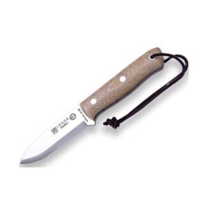 joker survival knife nórdico cm115, leather sheath, handle micarta canvas brown, blade 3.94 inches sandvik 14c28n, tool for fishing, hunting, camping and hiking