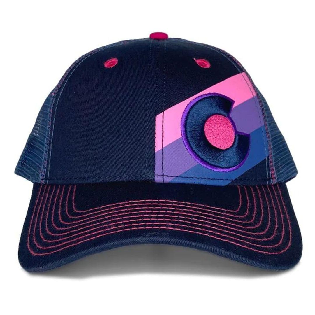 Colorado Trucker Hats for Men & Women - Incline Dolores Custom with Double Snapback, Versatile & Conscious Outdoor Cap, One Size Fits Most Adults