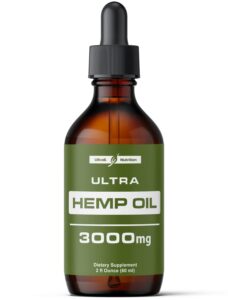 hemp oil with 3000mg - 120 servings. hemp extract. made in the usa