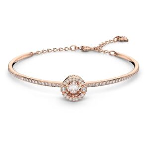 swarovski women's una crystal jewelry collection, rose gold tone finish