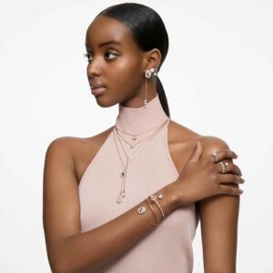 SWAROVSKI Women's Una Crystal Jewelry Collection, Rose Gold Tone Finish