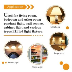 youbiao zhou e11 led Bulb 100w Equivalent dimmable,Warm White Pack of 4