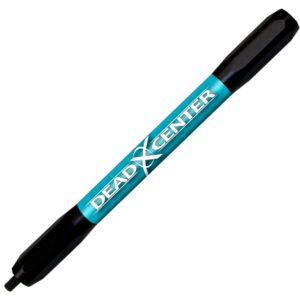 dead center archery products dead steady carbon stabilizer (teal, 10)