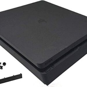 New Replacement Top Upper & Bottom Cover Full Housing Shell Case Cover for PS4 Slim Console Black