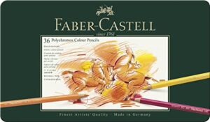 faber-castell - polychromos colour pencil, tin of 36 (110036)