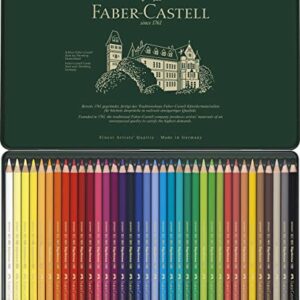 Faber-Castell - Polychromos colour pencil, tin of 36 (110036)