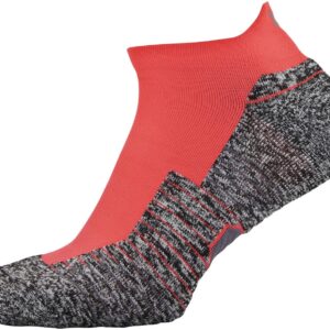 Under Armour Adult Run Cushion No Show Tab Socks, 1-Pair , Beta Red , Shoe Size: Mens 4-8, Womens 6-9