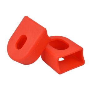 lioobo pair crank arm case skate plugs pendant crank rope buckle crank sleeve bike crank arm shields loose beads crank arm crank arm cover crank arm cap accessories red crankset