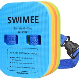 SWIMMEE Back Float for Kids Children Safety Swim Bubble with Adjustable 3 Layers Swim Belts Comfortable Waterproof Floaties Device for Kids Toddler Swimming Floats (10lb-60lb)