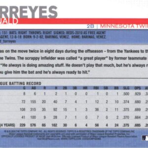 2019 Topps #537 Ronald Torreyes Minnesota Twins Baseball Card