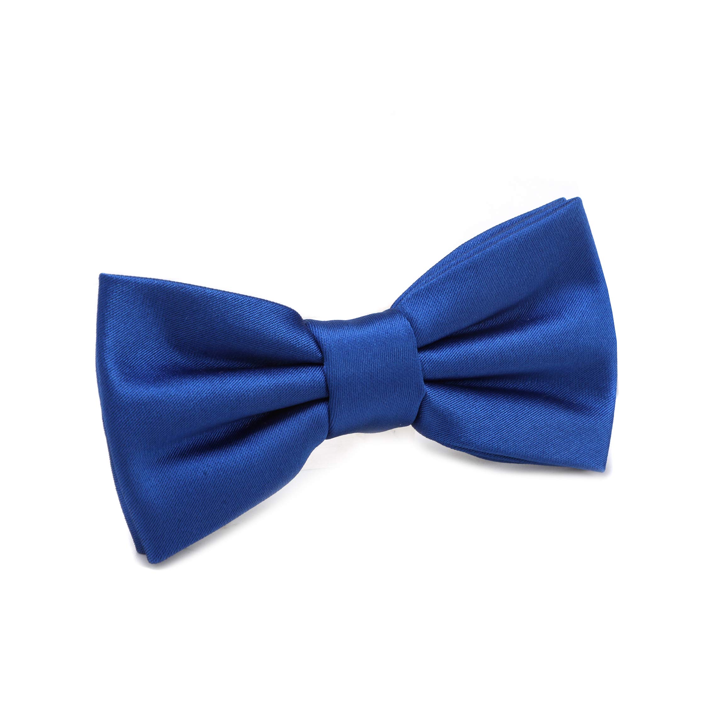 fortunatever Boys Solid Pre-tied Bow Ties,Royal Blue Adjustable Tuxedo Bowtie For Boy With Multiple Colors (11''-18'')