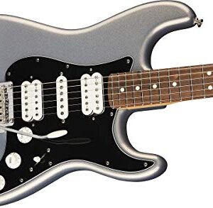 Fender Player Stratocaster HSH Electric Guitar, with 2-Year Warranty, Silver, Pau Ferro Fingerboard