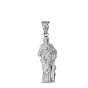 Fine 925 Sterling Silver Jesus Christ Body Charm Pendant