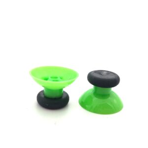 2 x 3D Analog Thumb Stick Joystick Thumbstick Cap Cover for Xbox one Slim S Controller Replacemnet (Green-Black)