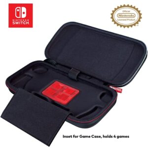 Game Traveler Nintendo Switch Case - Switch OLED Case for Switch OLED & Original Switch, Adjustable Viewing Stand & Bonus Game Case, Deluxe Loop Handle, Licensed Nintendo Switch Game case