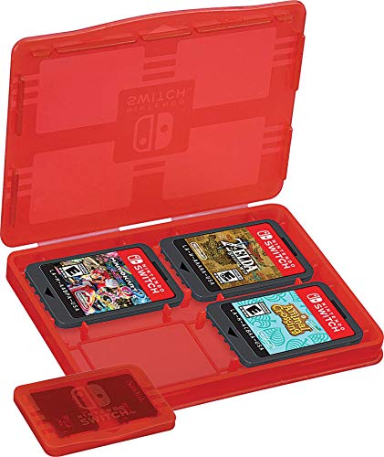 Game Traveler Nintendo Switch Case - Switch OLED Case for Switch OLED & Original Switch, Adjustable Viewing Stand & Bonus Game Case, Deluxe Loop Handle, Licensed Nintendo Switch Game case