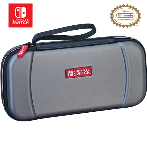 Game Traveler Nintendo Switch Case - Switch OLED Case for Switch OLED & Original Switch, Adjustable Viewing Stand & Bonus Game Case, Deluxe Loop Handle, Licensed Nintendo Switch Game case