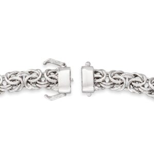 Ross-Simons Sterling Silver Byzantine Bracelet With Magnetic Clasp. 7 inches