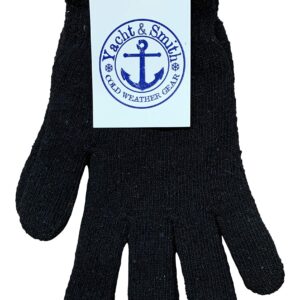 Yacht & Smith Wholesale Bulk Winter Magic Gloves Warm Brushed Interior, Stretchy Assorted Mens Womens