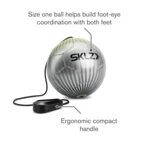 SKLZ Star-Kick Solo Soccer Trainer with Size 1 Soccer Ball, Volt