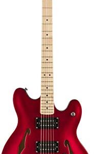 Squier Affinity Series Starcaster Electric Guitar, with 2-Year Warranty, Candy Apple Red