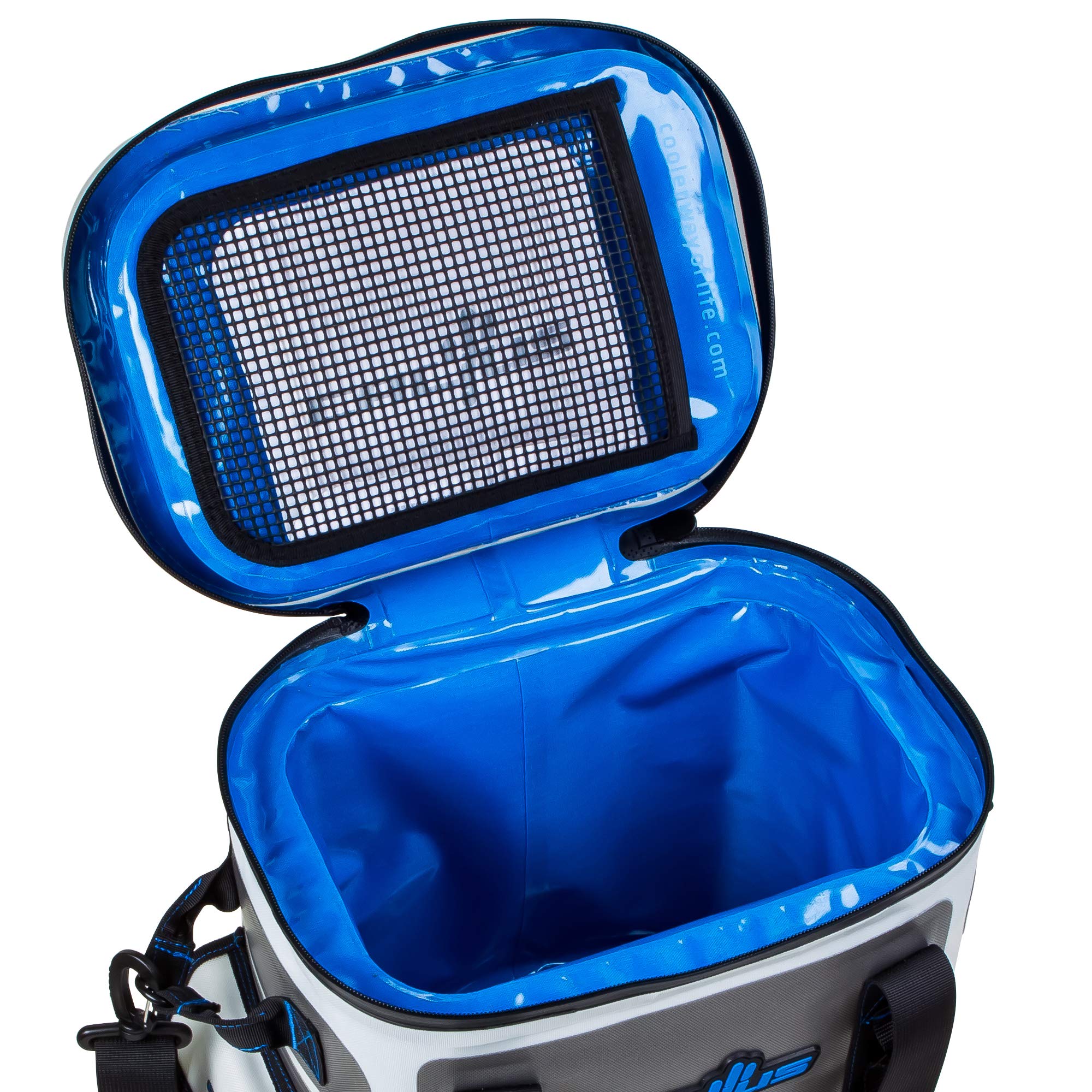 CACTUS Mojave 23 Party Kit - Insulated Soft Cooler/Non-Permeable/Long Lasting Cold Tech + Free Bonus Items: Soft Cold Pack, Neo Drink Holders, Stainless Opener w/Magnetic Front Panel (Curacao Blue)