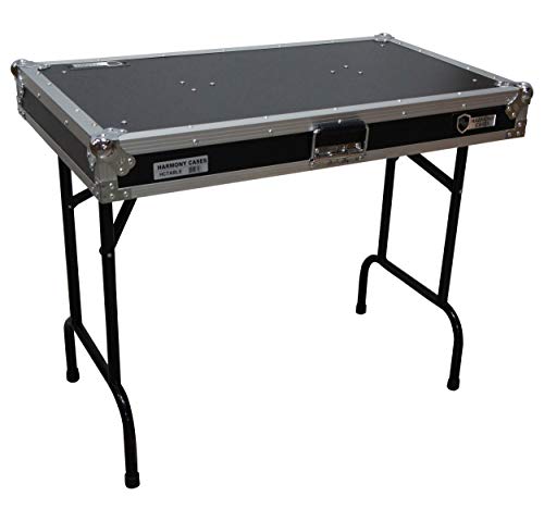 Harmony Audio HCTABLE Portable 36" Wide DJ Workstation Table 30" Height