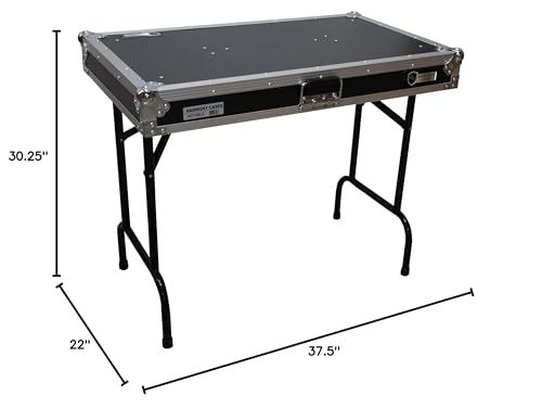 Harmony Audio HCTABLE Portable 36" Wide DJ Workstation Table 30" Height