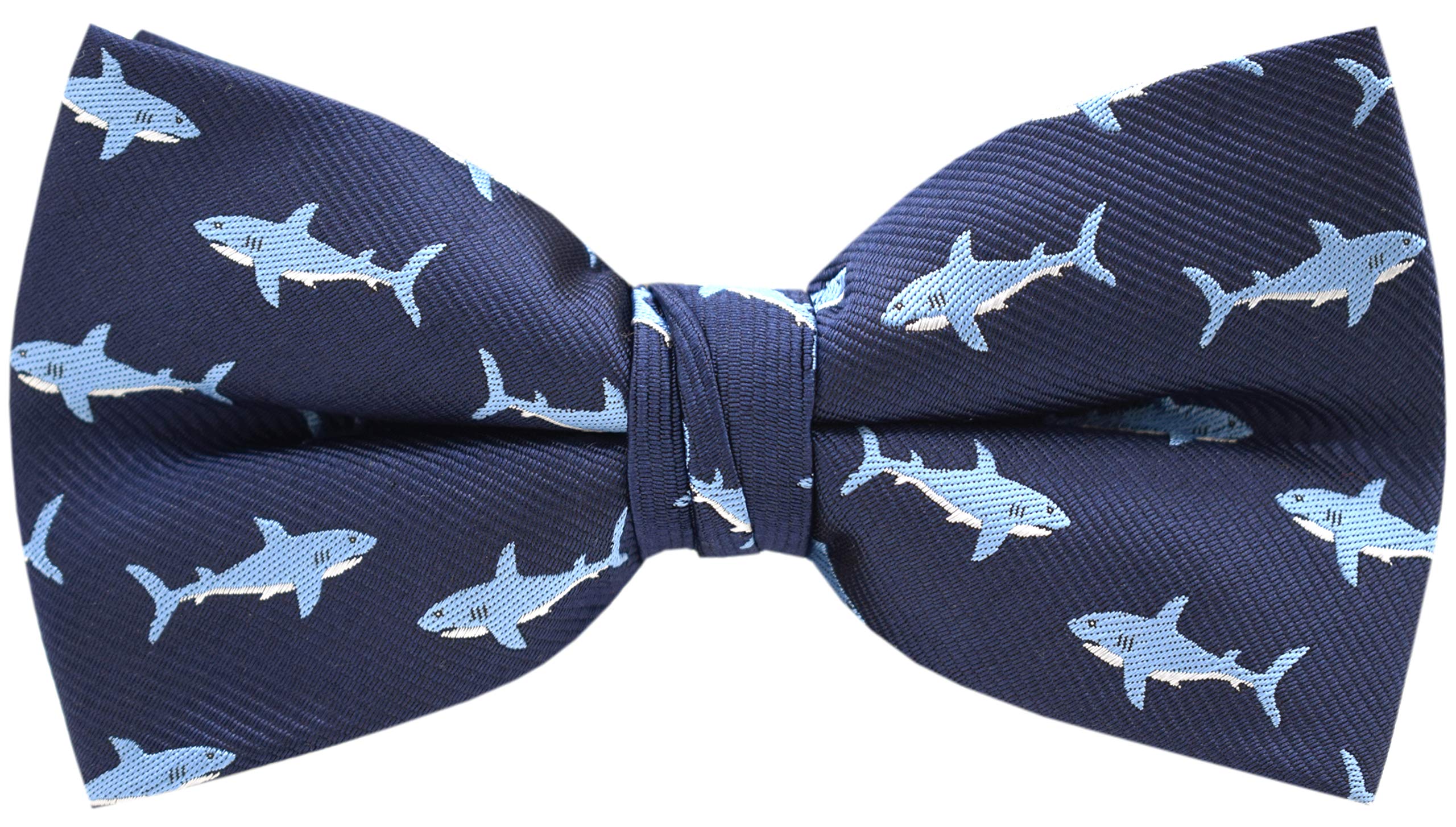 Carahere Mens Bow Ties Handmade Pre-Tied Novel Fun Pattern Bow Ties For Men Light Blue