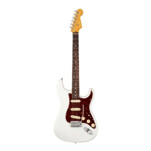 fender american ultra stratocaster - arctic pearl with rosewood fingerboard