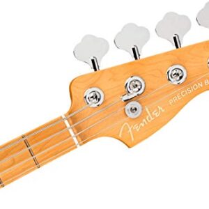 Fender American Ultra Precision Bass, Arctic Pearl, Maple Fingerboard