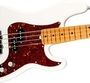 Fender American Ultra Precision Bass, Arctic Pearl, Maple Fingerboard