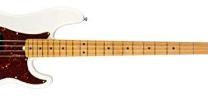 Fender American Ultra Precision Bass, Arctic Pearl, Maple Fingerboard