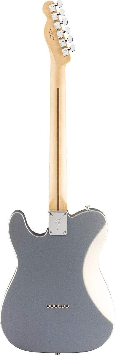 Fender Player Telecaster HH Electric Guitar, with 2-Year Warranty, Silver, Pau Ferro Fingerboard