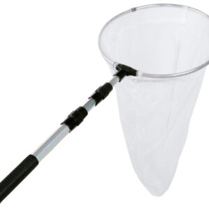 RESTCLOUD Butterfly Net with 12" Ring, 24" Net Depth, Handle Extends to 36 Inches (12" Ring, 36" Handle)