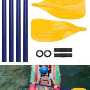 Jashem Boat Oars 2 Pieces Kayak Paddles Children Detachable Canoe Paddle Inflatable Boat PVC Oar Water sports Accessory (Plastic)