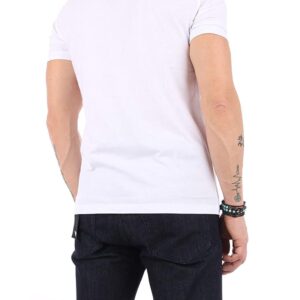 A｜X ARMANI EXCHANGE Men's Short Sleeve Milan New York Logo Crew Neck T-Shirt, White, L