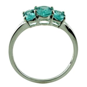 SGL Blue Apatite 1.65 Carat 925 Sterling Silver Anniversary Wedding Jewelry for Women