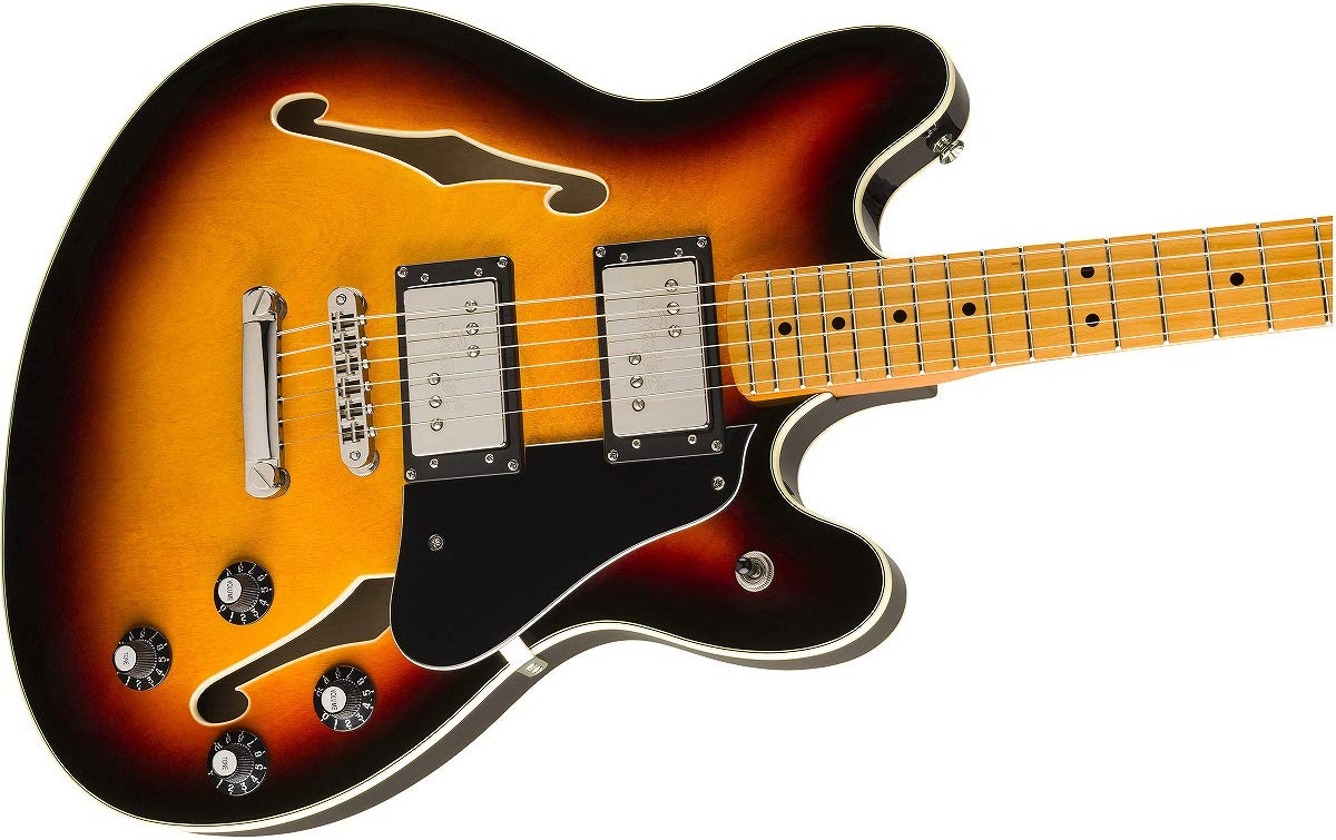 Squier Classic Vibe Starcaster Electric Guitar, with 2-Year Warranty, 3-Color Sunburst, Maple Fingerboard