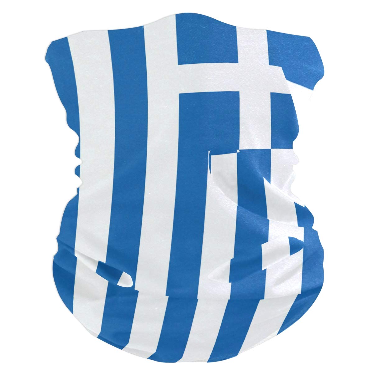 CHLBOJ Greek Flag Headband Scarf Bandana, Muffler, Neck Gaiter, Magic, Facemask Collars