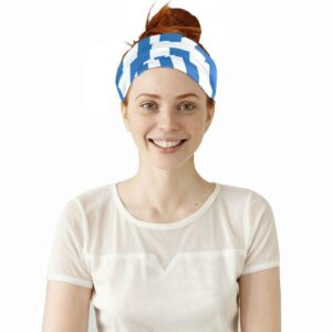 CHLBOJ Greek Flag Headband Scarf Bandana, Muffler, Neck Gaiter, Magic, Facemask Collars