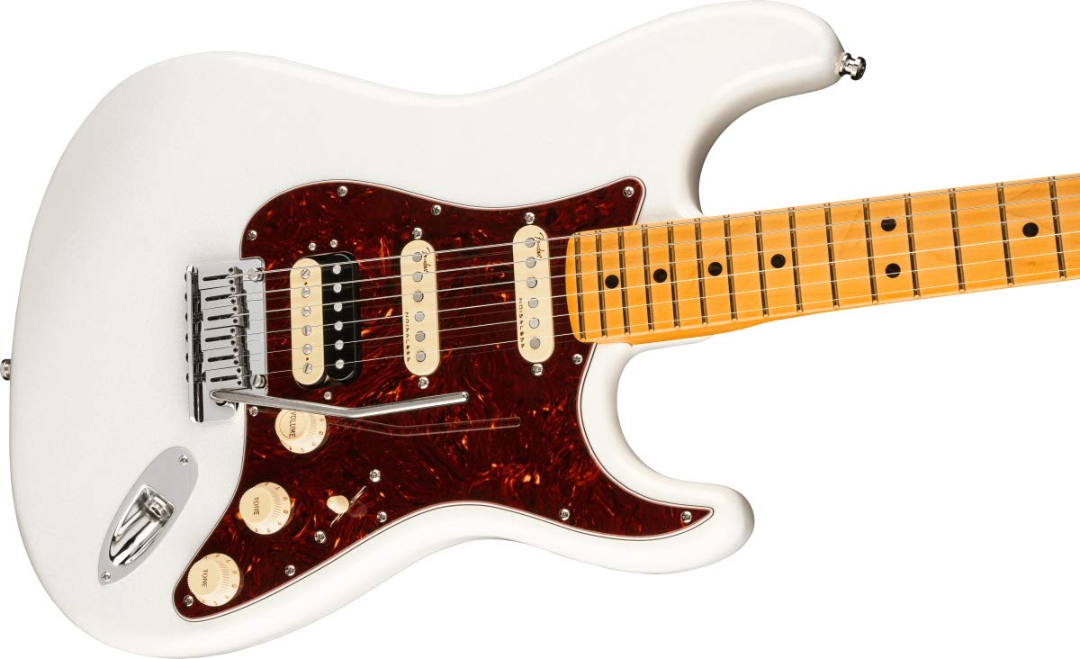 Fender American Ultra Stratocaster HSS - Arctic Pearl with Maple Fingerboard